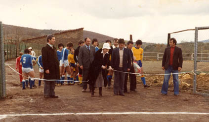 L'inaugurazione del campo da calcio Inaugurazione campo da calcio