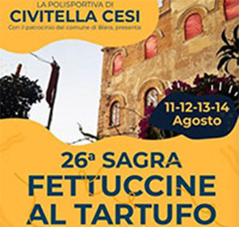 Manifesto 26&deg; Sagra Fettuccine al Tartufo